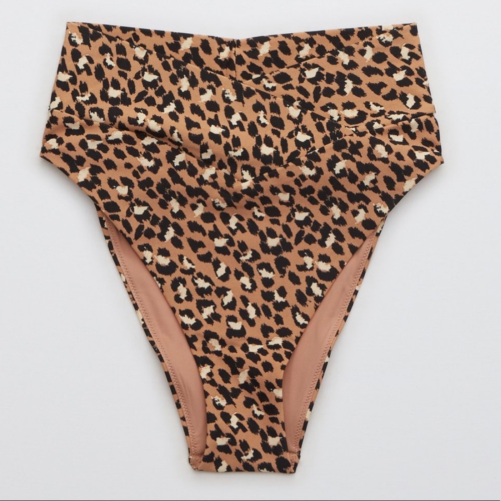 Aerie | NWOT Leopard Print Swimsuit Bottoms